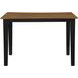 Joplin Black and Brown 54" Extendable Square Counter Height Table