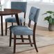 Tioga Blue Upholstered Dining Chair Set of 2