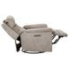 Sophisticated Oat Performance Fabric Swivel Gliding Power Recliner with Power Lumbar and USB Charging