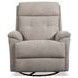 Sophisticated Oat Performance Fabric Swivel Gliding Power Recliner with Power Lumbar and USB Charging