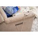 Sophisticated Oat Performance Fabric Swivel Gliding Power Recliner with Power Lumbar and USB Charging