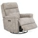 Sophisticated Oat Performance Fabric Swivel Gliding Power Recliner with Power Lumbar and USB Charging