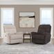 Sophisticated Oat Performance Fabric Swivel Gliding Power Recliner with Power Lumbar and USB Charging