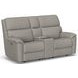 Porter Gray 74" Zero Gravity Power Reclining Loveseat with Console and USB Charging