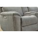 Porter Gray 74" Zero Gravity Power Reclining Loveseat with Console and USB Charging
