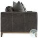 Noel Gray Leather 101" Sofa