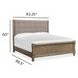 Claremont Smokey Taupe Queen Upholstered Panel Bed