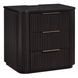 Henry Espresso 3 Drawer Nightstand with USB Charging