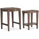 Kaysen Wallaby and Matte Black Round Nesting End Table