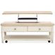 Echo Isles Sea Pearl and Driftwood Rectangular Lift Top Cocktail Table