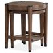 Kaysen Wallaby and Matte Black Round Nesting End Table