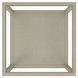 Glaze Bezel Square Glass Top Occassional Table Set