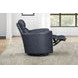 Radius Vintage Navy Leather Swivel Glider Power Recliner with USB Charging