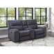 Lovell Gray 65" Power Reclining Console Loveseat with USB Charging