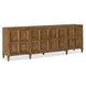 Mosaic Rich Golden Brown 4 Door Nikos Entertainment Credenza
