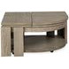 Conrad Stone Harbor Gray Free Form Lift Top Cocktail Table
