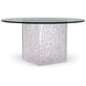 Arctic Clear Round Dining Table