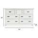 Harborwick White Dove 7 Drawer Dresser