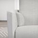Trenton Acadia White Manual Swivel Glider Recliner with Pillows