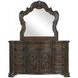Royale Brown 9 Drawer Dresser and Mirror