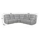 Alexandria Stone 6 Piece Modular Dual Power Reclining Sectional with USB Charging