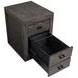 Foxrun Hollow Ravenwood Black 2 Drawer File Cabinet with Casters
