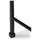 River Botticino and Black Rectangular Marble Top Coffee Table