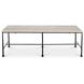 River Botticino and Black Rectangular Marble Top Coffee Table