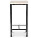 River Botticino And Black Rectangular Marble Top Occasional Table Set