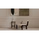Holli White and Black Round Marble Top Side Table