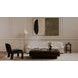 Holli White and Black Round Marble Top Side Table