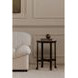 Holli White and Black Round Marble Top Side Table