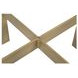Holli Travertine and Gold Round Side Table