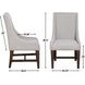 Auburn White Upholstered Arm Chair Set of 2
