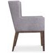 Linea Grey And Cerused Charcoal Upholstered Arm Chair Set of 2