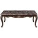 Constantine Cherry Rectangular Marble Top Cocktail Table