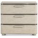 Corinne Beige 3 Drawer Nightstand with USB Port