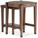 Kaysen Wallaby and Matte Black Round Nesting End Table