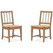 Fernholt Brown Upholstered Side Chair Set of 2