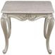 Monique Champagne and Beige Square Marble Top End Table