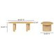 Louise Natural 86" Oval Dining Table