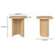 Louise Natural Round Accent Table