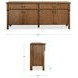 Caroline Warm Brown 4 Door Sideboard