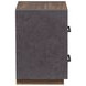Jensen Tavern Brown and Gray 2 Drawer Nightstand with USB Charging
