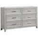 Fiona Mist Gray Upholstered Storage Panel Bedroom Set