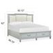 Glenbrook Pebble and Beige King Upholstered Storage Panel Bed