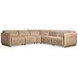 Alta Brown Leather 5 Piece Modular Power Reclining Sectional
