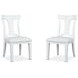 Crownfall White Upholstered Side Chair Set of 2