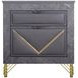 Symmetry Gray Upholstered Panel Bedroom Set