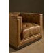 Quinn Winchester Sycamore Leather Upholstered Swivel Chair